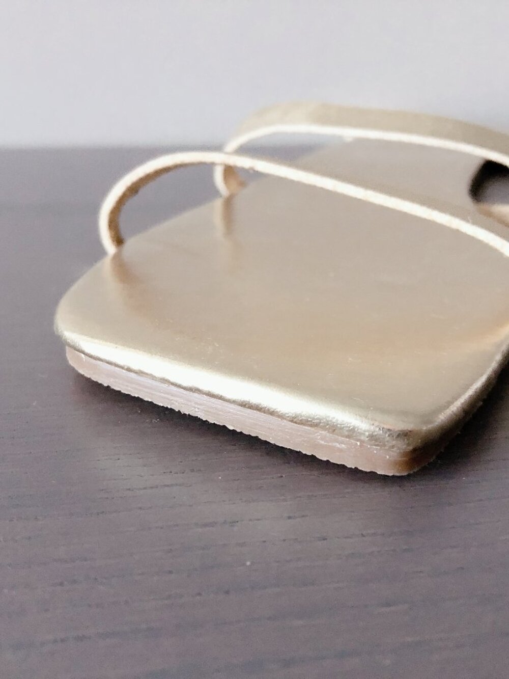 Gap Square Toe Sandals Gold Size 10 women's shoes slides - Picture 10 of 15